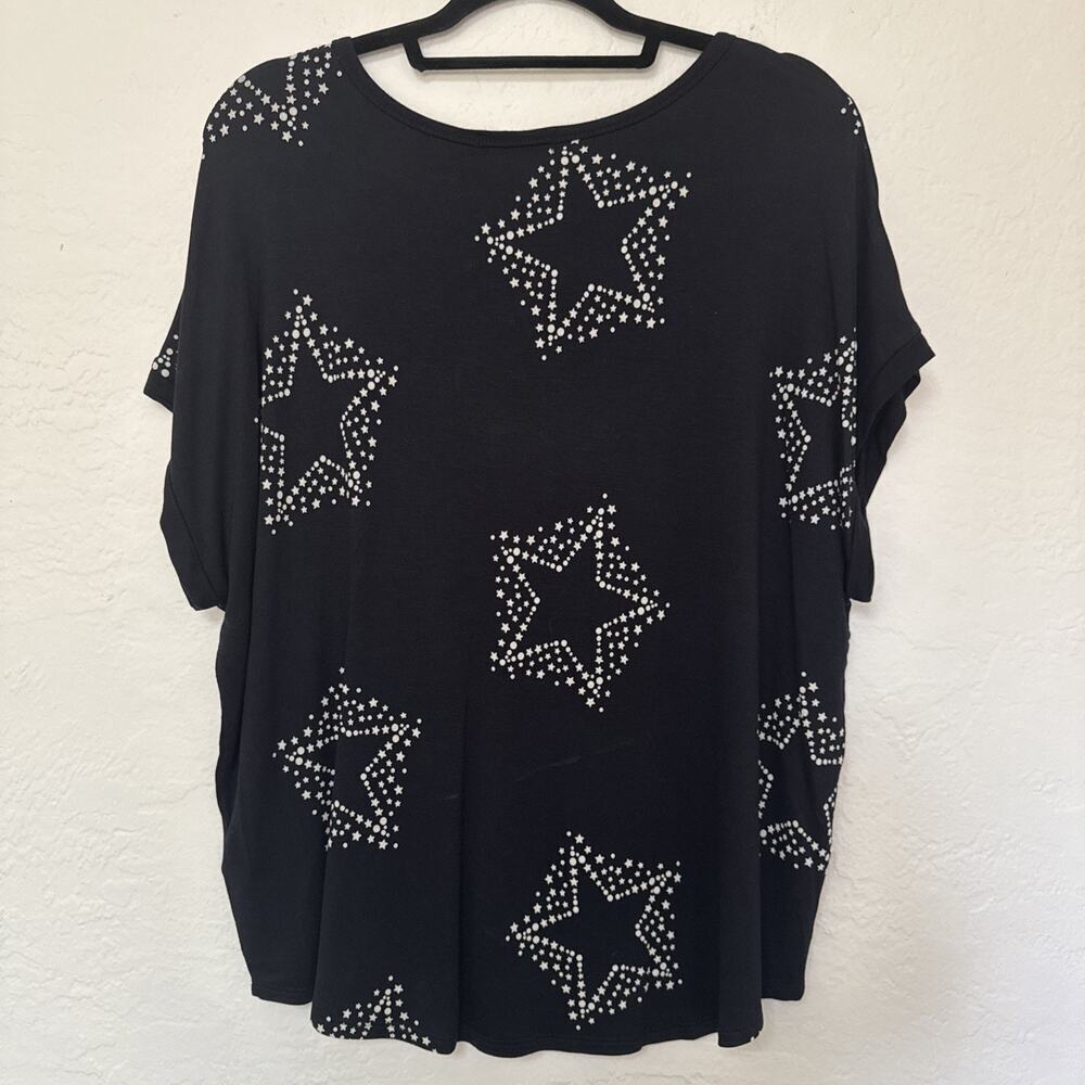 Buffalo David Bitton Shirt Ladies Large Short Sleeve Stars - Picture 7 of 9